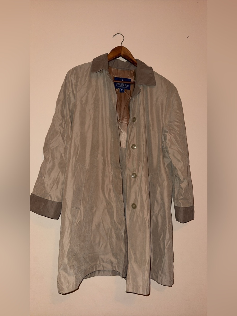 London Fog Beige Trench Coat